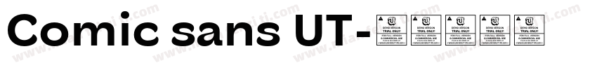 Comic sans UT字体转换